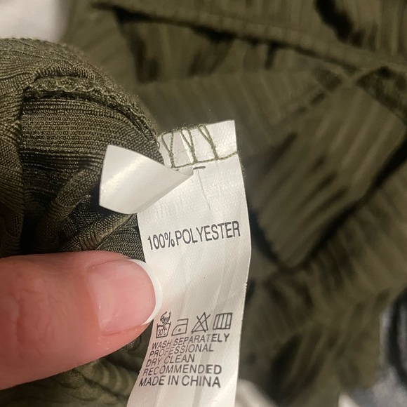 Olive Green Dress - Picture 8 of 8